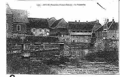 Ville de DELLE Carte postale ancienne